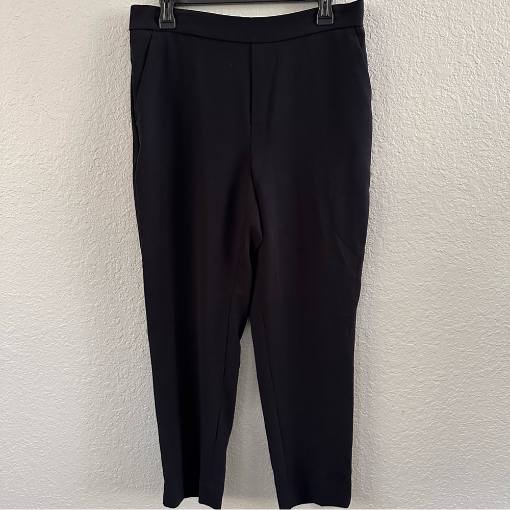 Banana Republic Navy Trousers with Elastic Waist – Size 10
